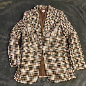 NWOT plaid blazer size small